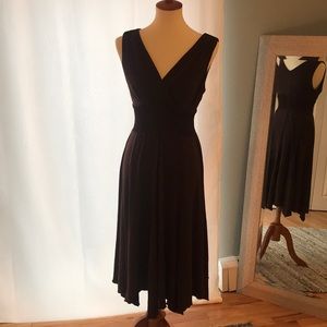 Brown V Neck Dress Size 8